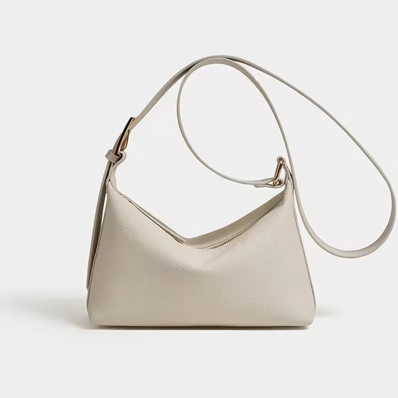 Cowhide Genuine Leather Dumpling Bag for Women Bags Large Capacity Shoulder Crossbody Bags Trendy Messenger Handbag Armpit Purse