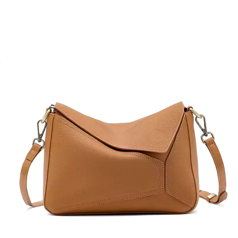 High-End Supple Leather Crossbody | Minimalist Soft Cowhide Handbag