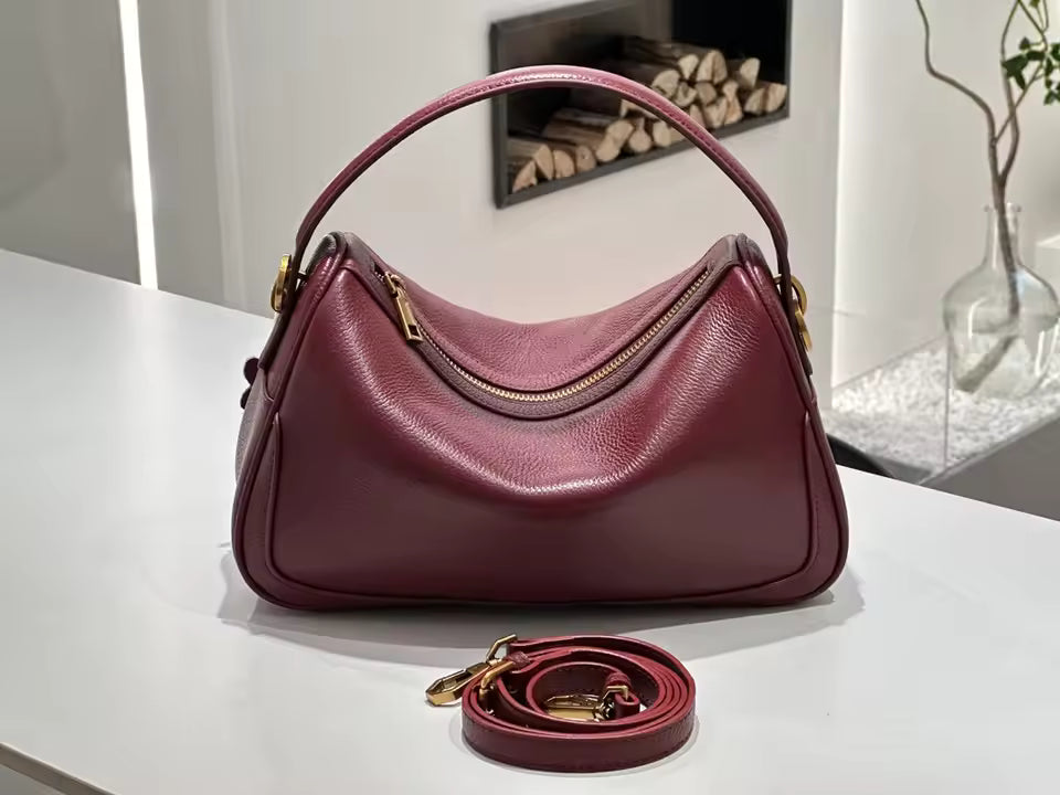 Women's Genuine Suede Cowhide Leather Shoulder Bag Retro Large Capacity Cow Crossbody Bag Handbag Luxury Brand Bag Accessories