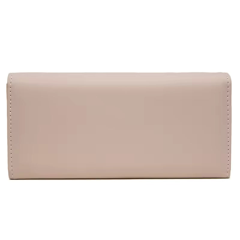 Hot Selling spring and summer new women's PU leather Japanese and South Korea small fresh leaf pendant three fold bag