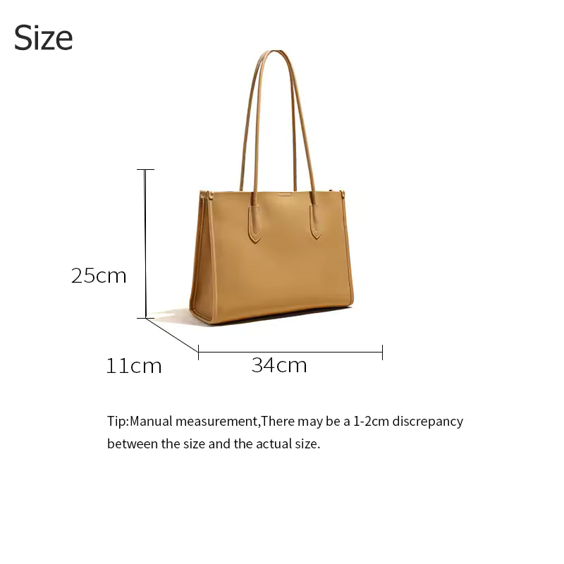 High Quality Pure Cowhide Leather Large Capacity Shoulder Bag Water Proof Shoulder Bag Ladies Bag Accessories