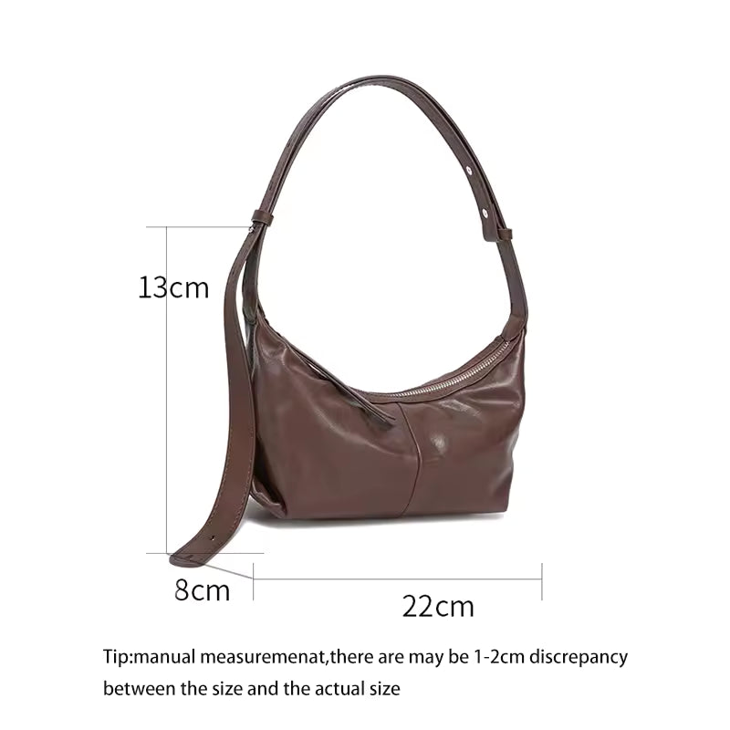 The Soft Slouchy Dumpling Tote | Genuine Cowhide Leather Shoulder Bag