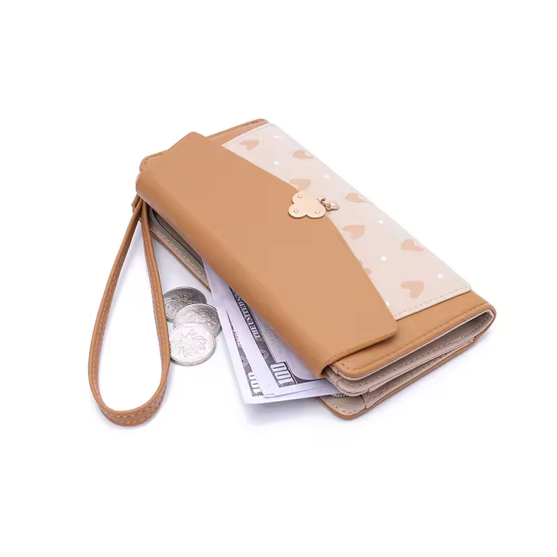 New Women's Long Wallet European and American Print Zipper Buckle Foldable 70% off Bag Multi-Card Slot Phone Integrated Clutch