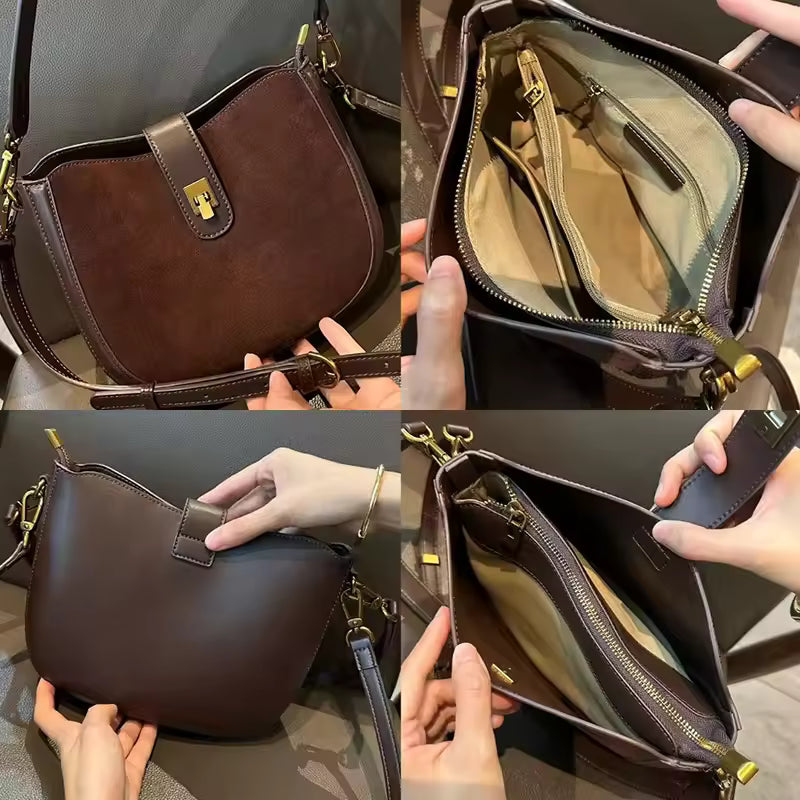 Women Suede Leather Bag Shoulder Handbag and Purses Luxury Designer Bags Chic Fashion Lady Trend Satchel Handbag 2026 New Sale