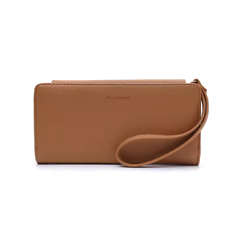 New Women's Long Wallet European and American Print Zipper Buckle Foldable 70% off Bag Multi-Card Slot Phone Integrated Clutch