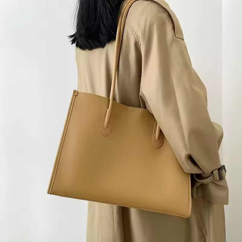 High Quality Pure Cowhide Leather Large Capacity Shoulder Bag Water Proof Shoulder Bag Ladies Bag Accessories