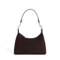 Retro Genuine Leather Suede Handbag Cowhide Women's Underarm Shoulder Crossbody Bag For Ladies Velvety Bag Luxury Designer Bags
