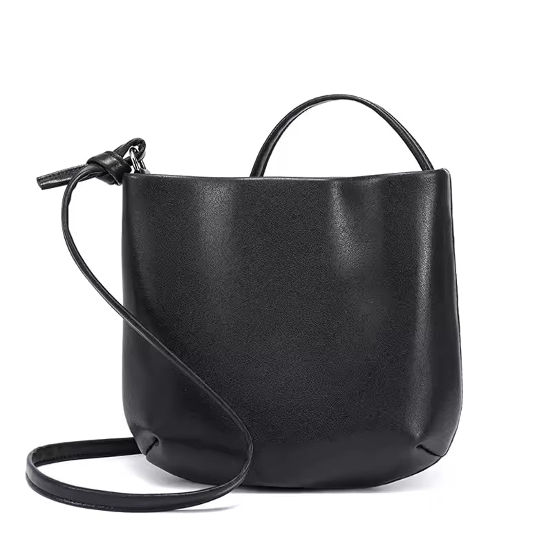 The Weekend Essential Leather Bag | Versatile Soft Cowhide Hobo Handbag