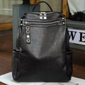 The Heritage Natural Leather Rucksack | Large Capacity Vintage Cowhide Backpack