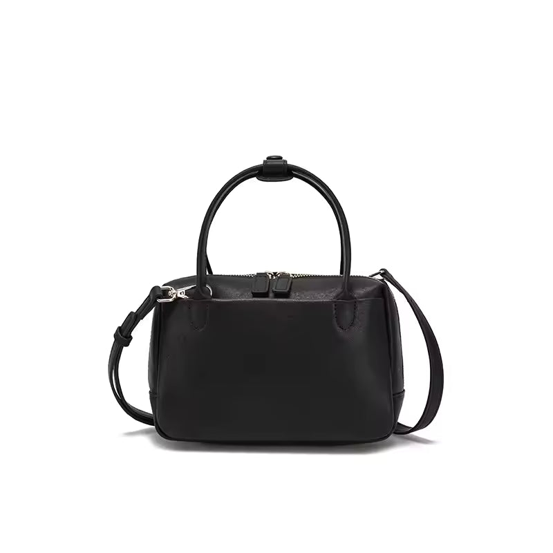 Retro Real 100% Cowhide Soft Skin Leather Women Handbag Versatile Ladies Elegant Solid Color Luxury Designer Crossbody Brand Bag