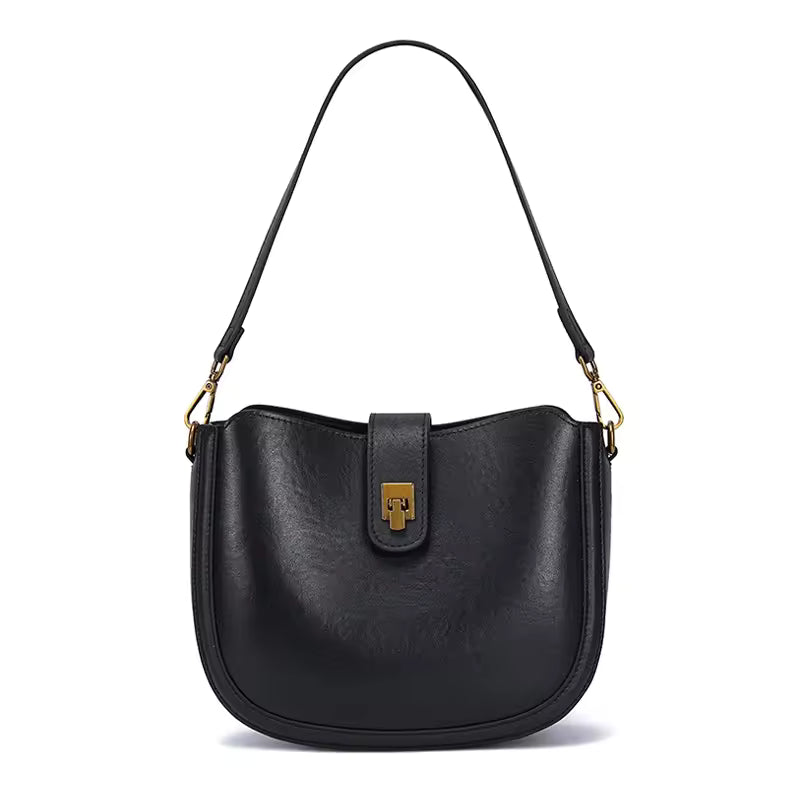 Velvety Natural Suede Crossbody - Luxury Soft Leather Hobo Handbag