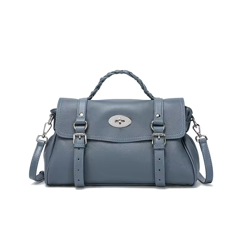 Handbag Woman 2025 Novelty Luxury Brand Genuine Cow Leather Hand Bag Ladies Large Capacity Crossbody Bag Vintage Handbag Sale