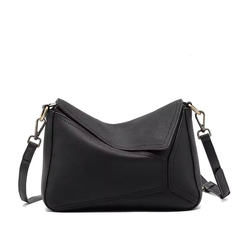 High-End Supple Leather Crossbody | Minimalist Soft Cowhide Handbag