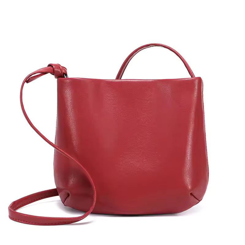 The Weekend Essential Leather Bag | Versatile Soft Cowhide Hobo Handbag
