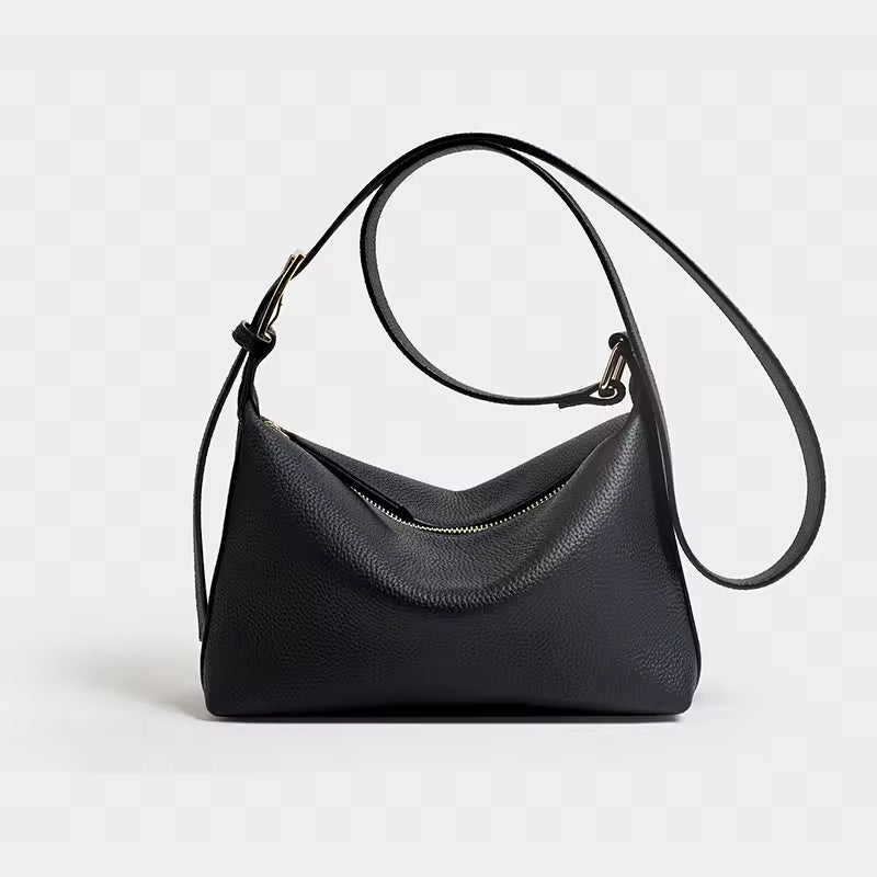 Cowhide Genuine Leather Dumpling Bag for Women Bags Large Capacity Shoulder Crossbody Bags Trendy Messenger Handbag Armpit Purse