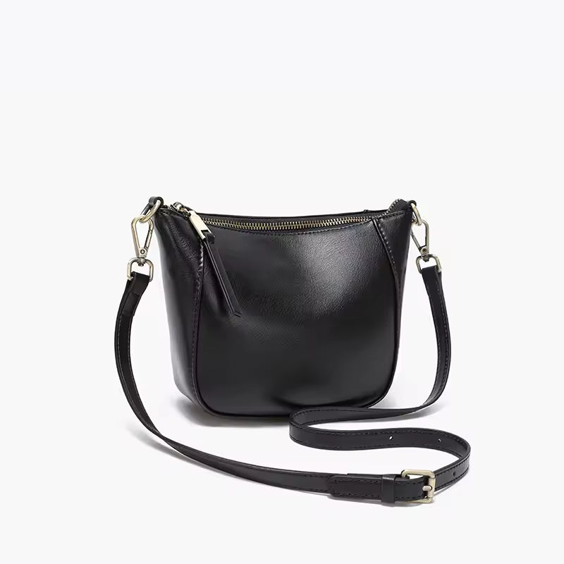 Shoulder Bags for Women Cowhide Genuine Leather Crossbody Bag Trendy Retro Square Phone Purse Ladies Designer Luxury Bags Female