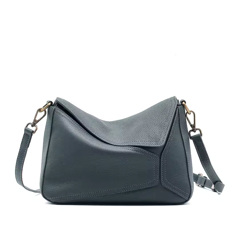 High-End Supple Leather Crossbody | Minimalist Soft Cowhide Handbag