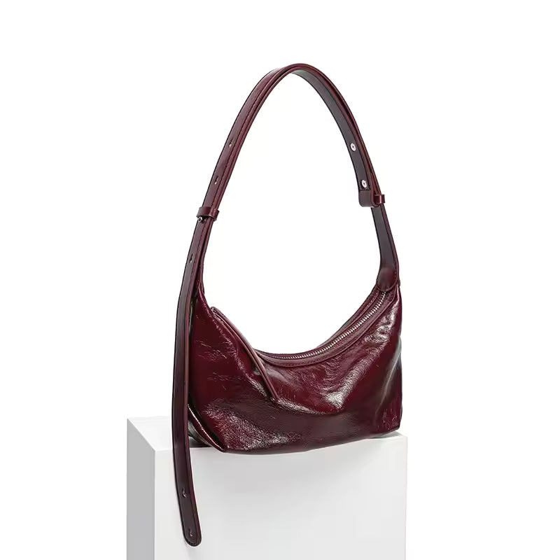 The Soft Slouchy Dumpling Tote | Genuine Cowhide Leather Shoulder Bag