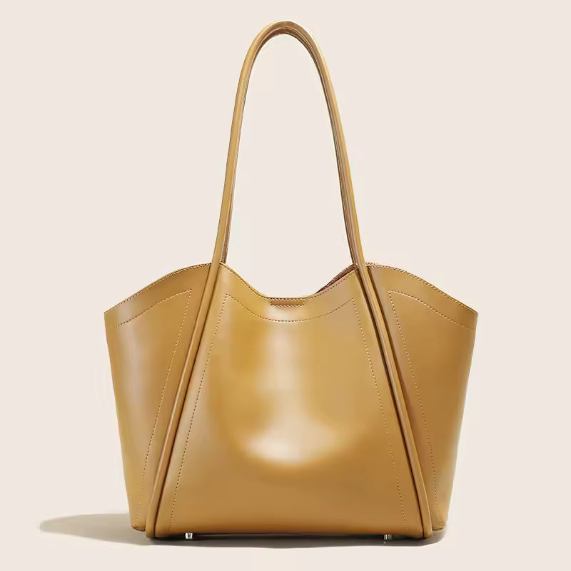 Vintage Oversized Hobo Bag - Premium Full-Grain Cowhide Leather Tote