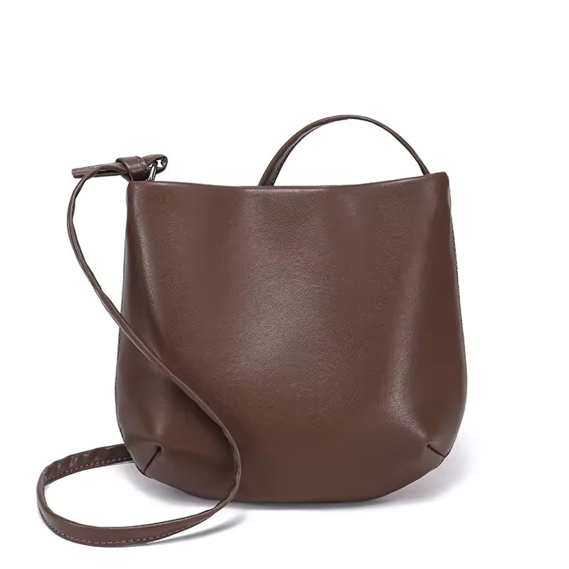 The Weekend Essential Leather Bag | Versatile Soft Cowhide Hobo Handbag