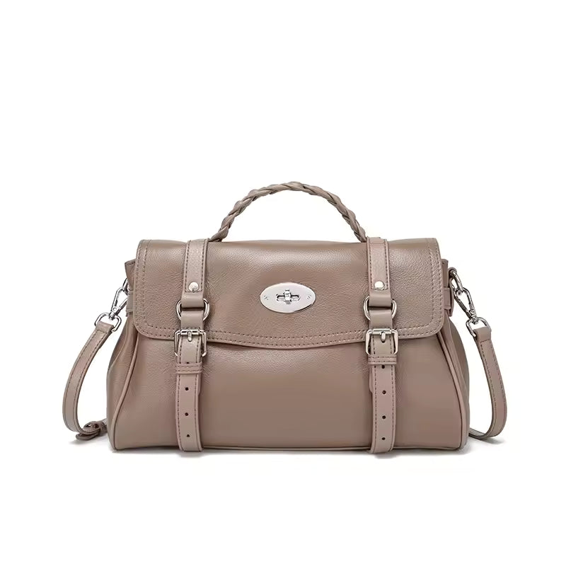 Handbag Woman 2025 Novelty Luxury Brand Genuine Cow Leather Hand Bag Ladies Large Capacity Crossbody Bag Vintage Handbag Sale